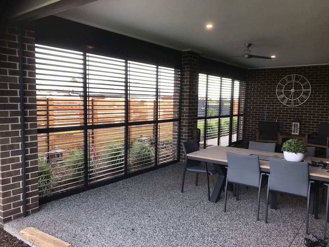 Outdoor Plantation Shutters for Outdoor Room